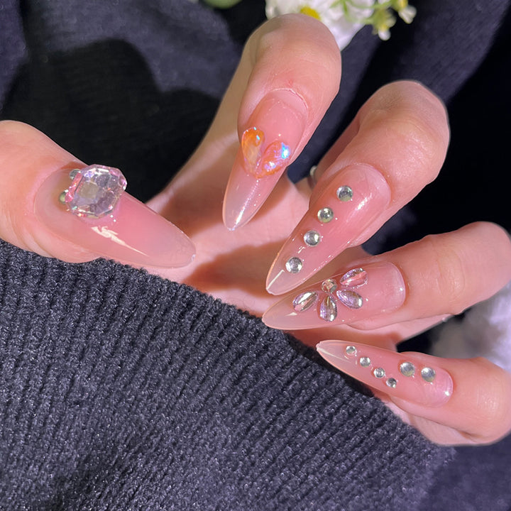 Glossy Decorative Press-On Nails Set Kalsten