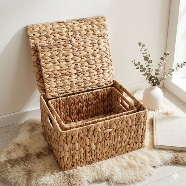 Handcrafted Storage Basket Made of Natural Materials Kalsten