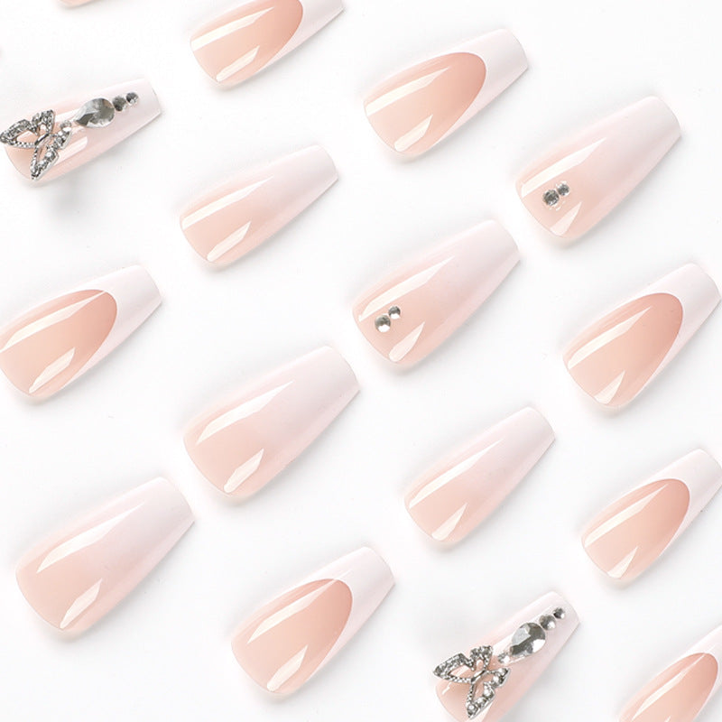 Elegant artificial nails with butterfly accents Kalsten