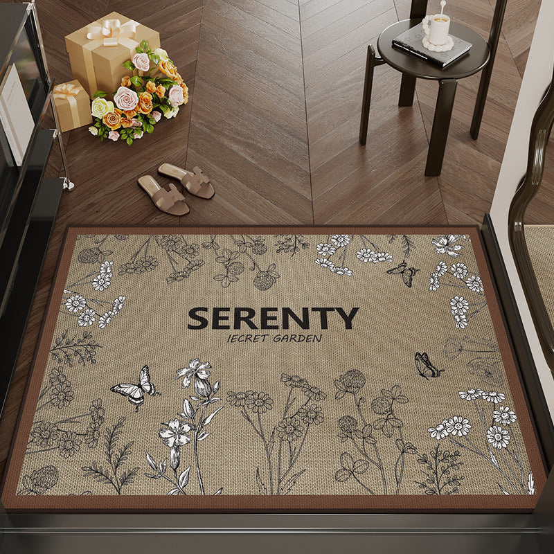 Decorative Floral Area Mat Kalsten