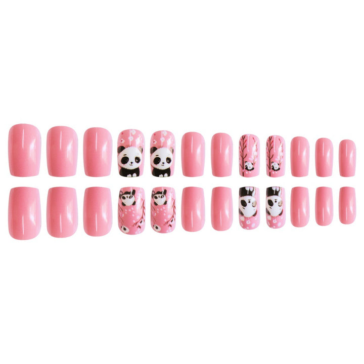 Thematic Panda Art Press-On Nail Set Kalsten