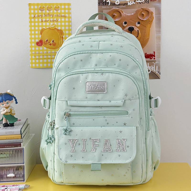 Fun Star-Embellished School Backpack Kalsten