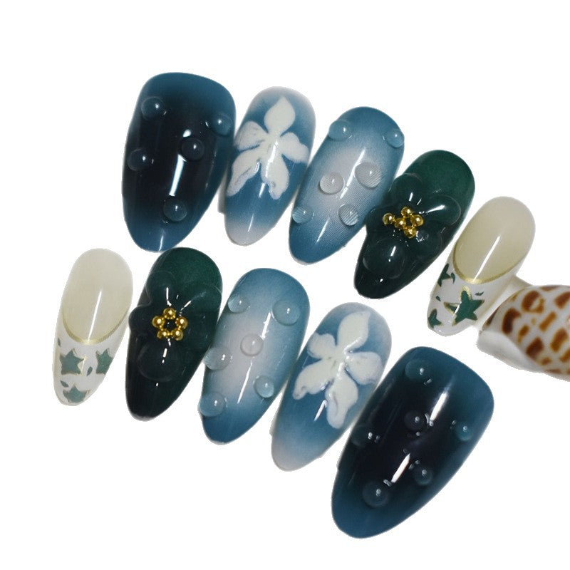 Artistic Cartoon-Themed Press-On Nail Art Set Kalsten