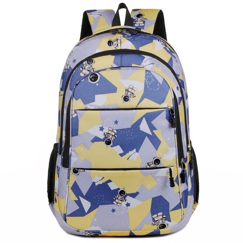 Fashionable school backpack with astronaut motif Kalsten