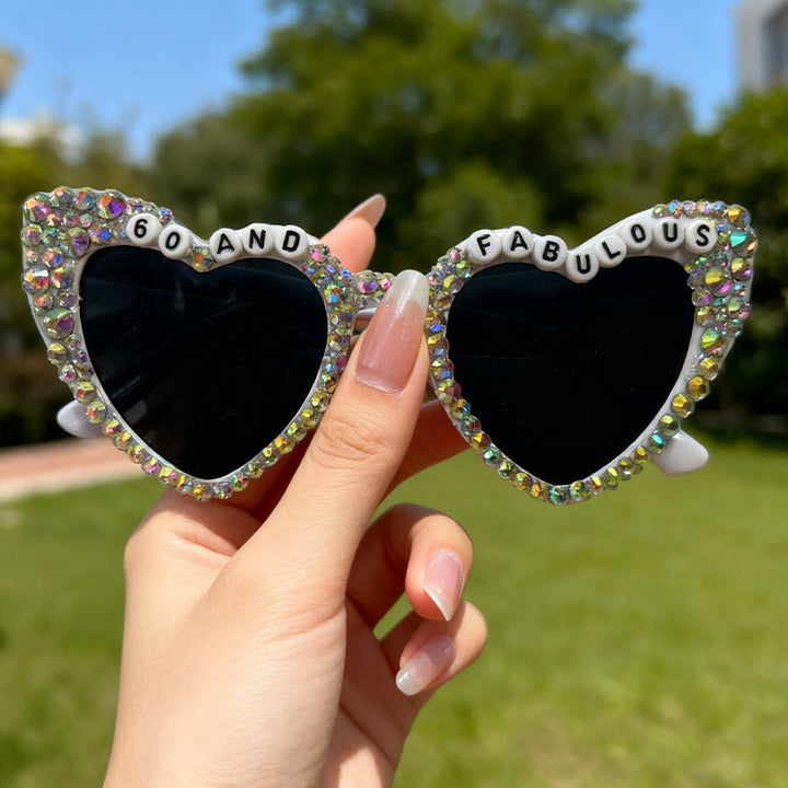 Glamorous Heart-Shaped Bridal Sunglasses Kalsten