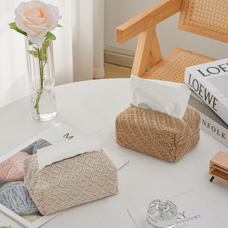 Decorative Textured Tissue Box Cover Kalsten