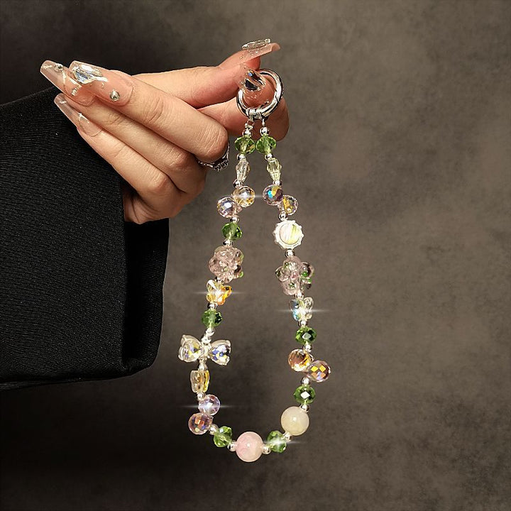 Floral Beaded Charm Keychain Kalsten