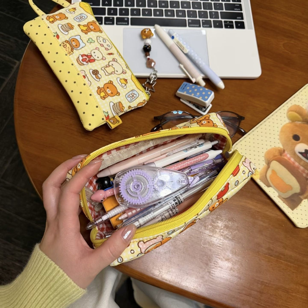 Cute Cartoon Food-Themed Pencil Case