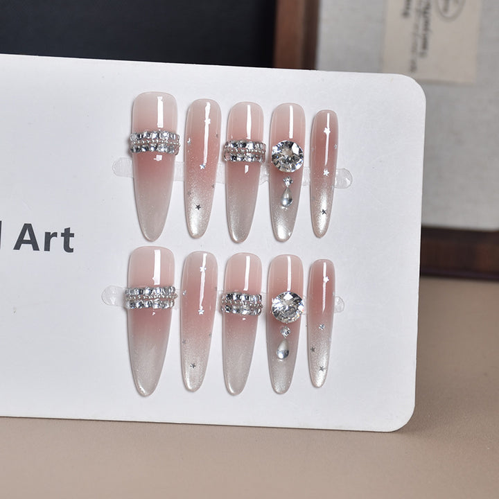 Elegant Floral Design Press-On Nail Extensions Kalsten