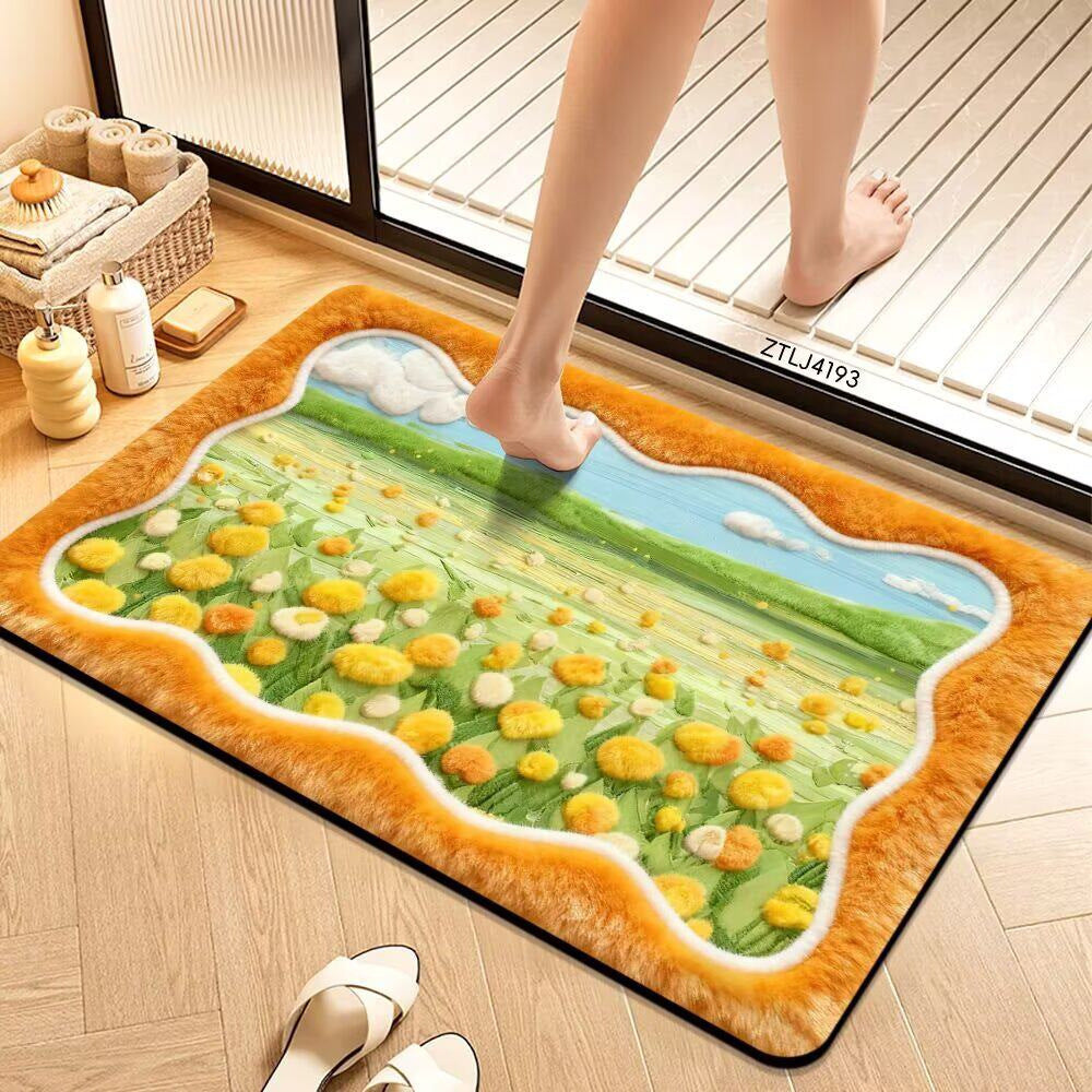 Decorative Bath Mat Kalsten