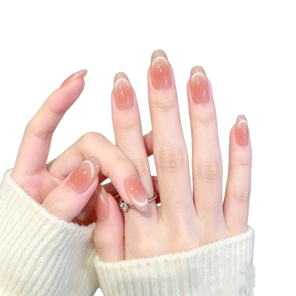 Natural Glossy Press-On Nails Kalsten 1787395064
