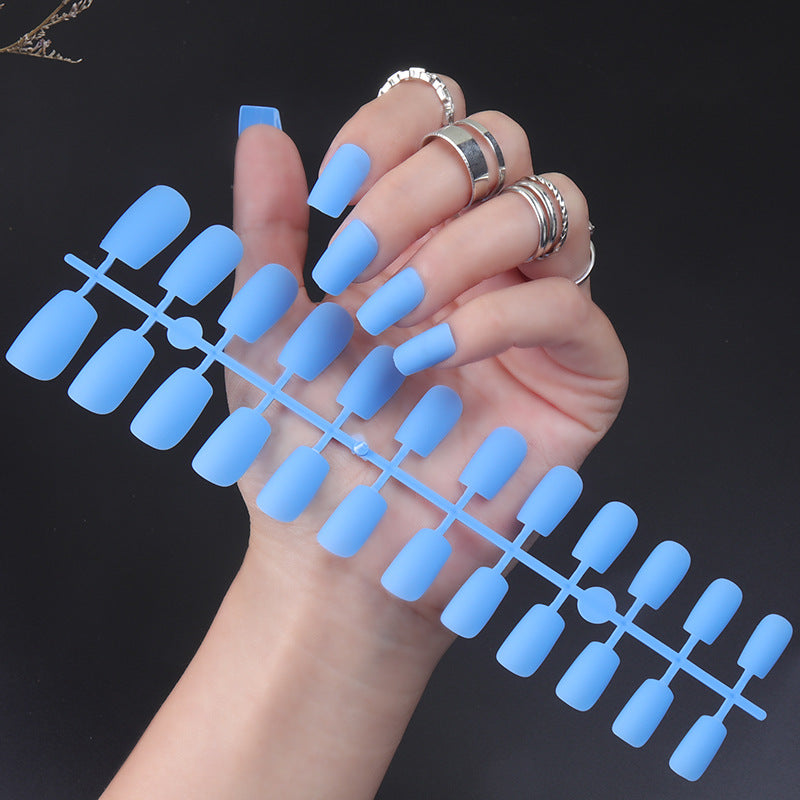 Matte Finish Long Stiletto Press-On Nails Kalsten