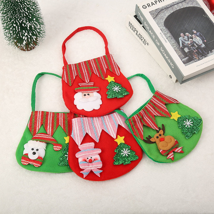 Festive Holiday-Themed Felt Tote Bag Kalsten
