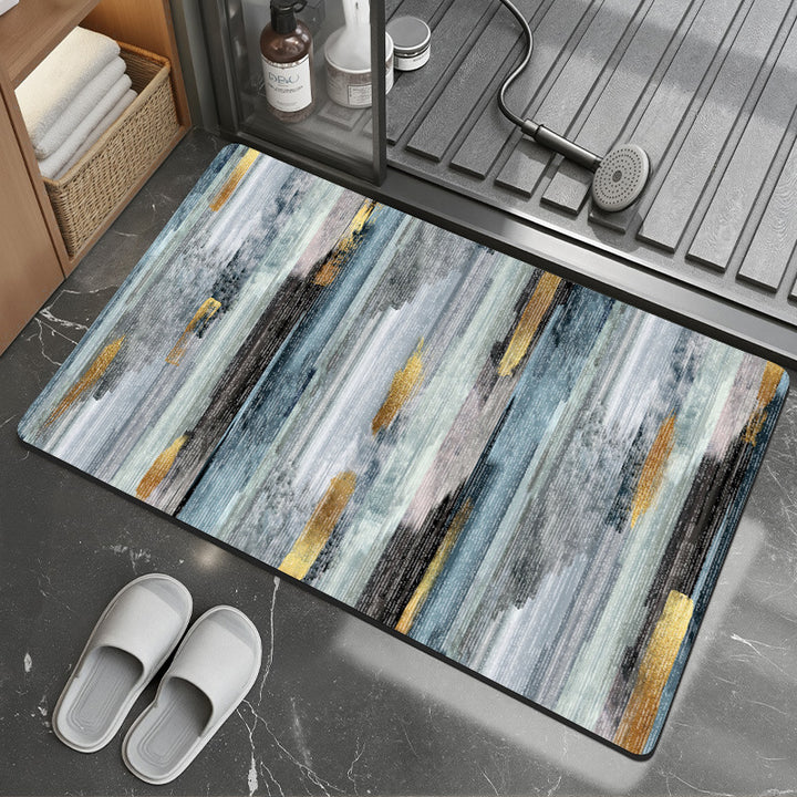 Modern Abstract Leaf Design Area Rug Kalsten