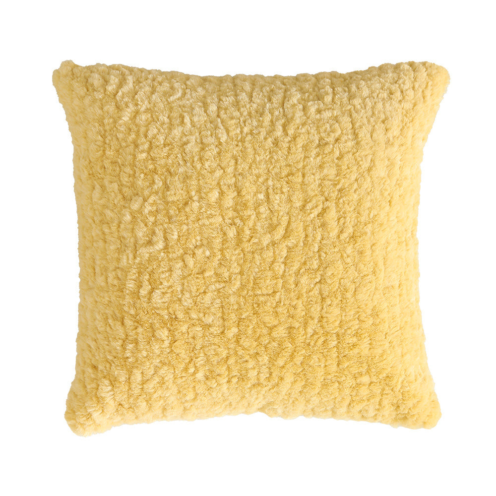 Modern decorative pillow in lambskin look with dense high pile structure Kalsten