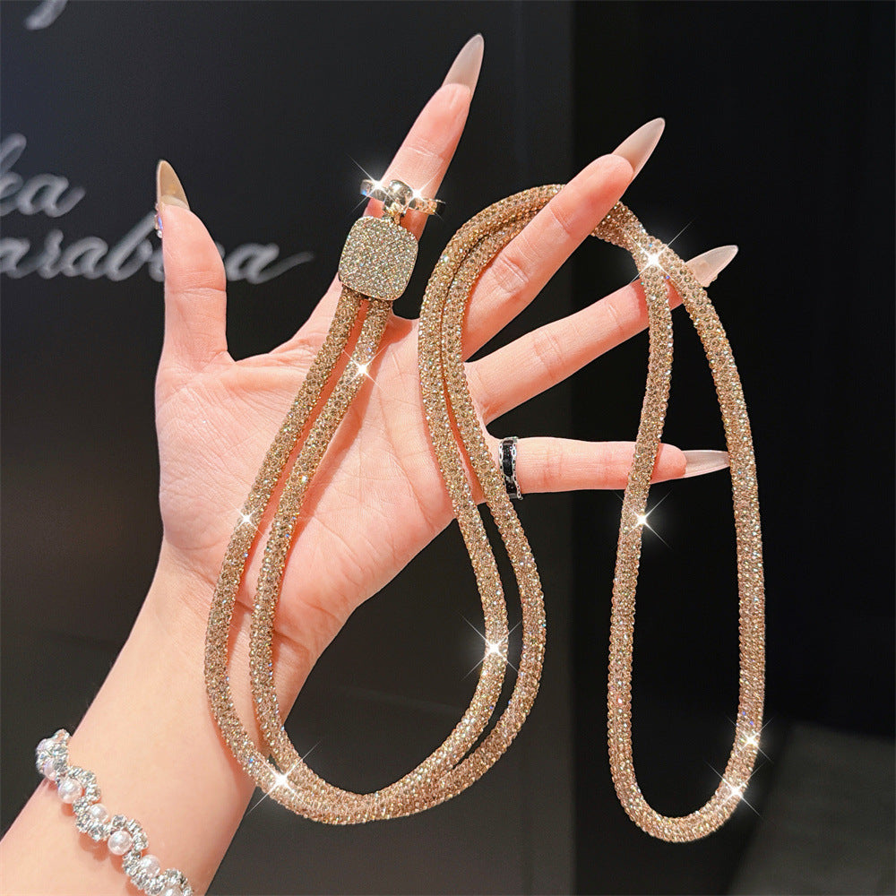 Rhinestone-Embellished Eyewear Lanyard Kalsten