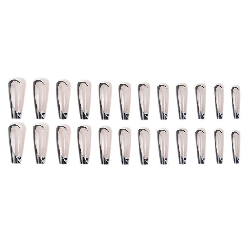 Elegant Stiletto Press-On Nails with Artistic Design Kalsten