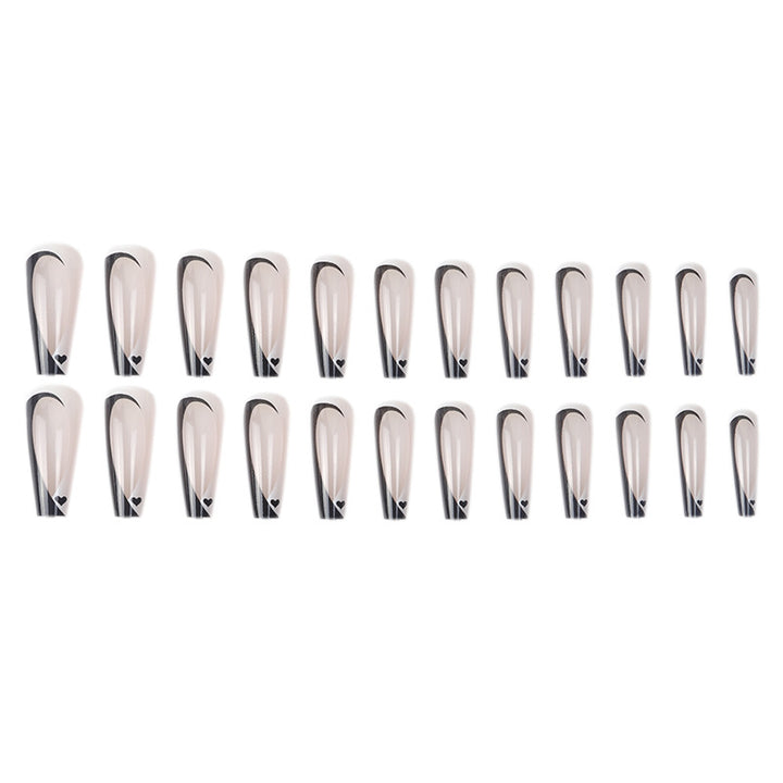 Elegant Stiletto Press-On Nails with Artistic Design Kalsten