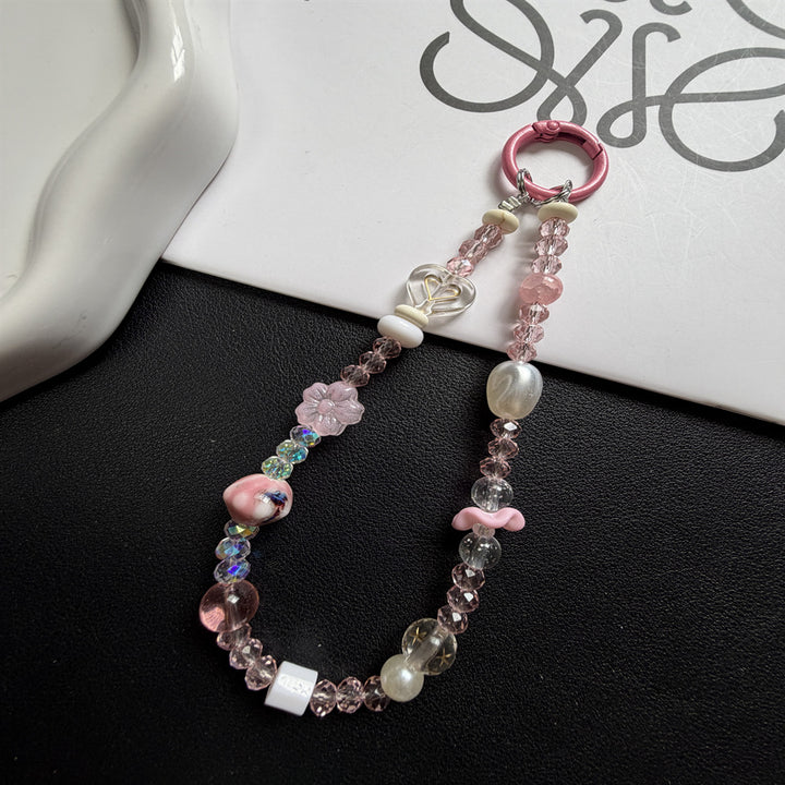 Decorative Beaded Floral Keychain Kalsten