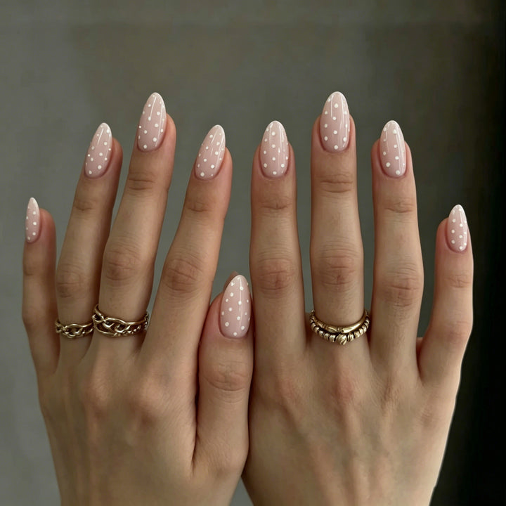 Elegant Almond-Shaped Nail Art Enhancements Kalsten 1789915539