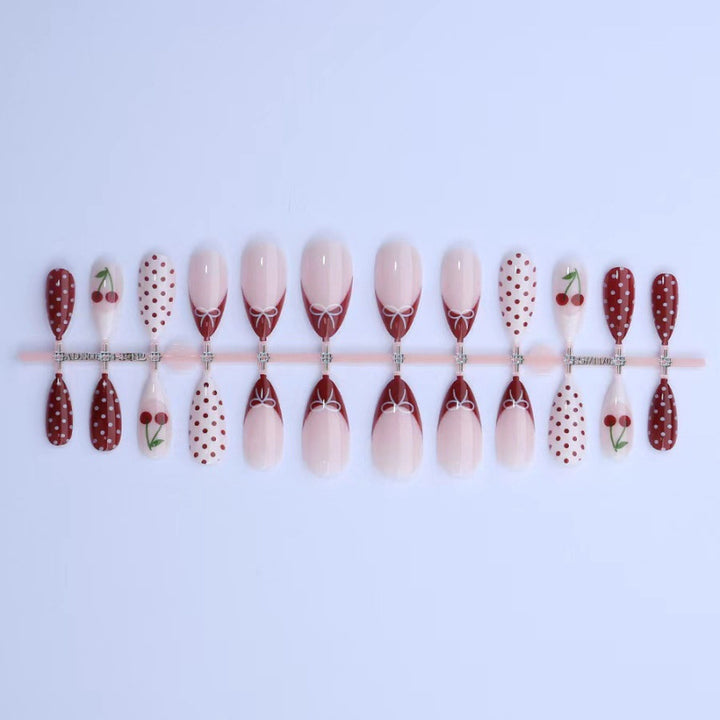 Cherry Blossom-Inspired Press-On Nail Art Set