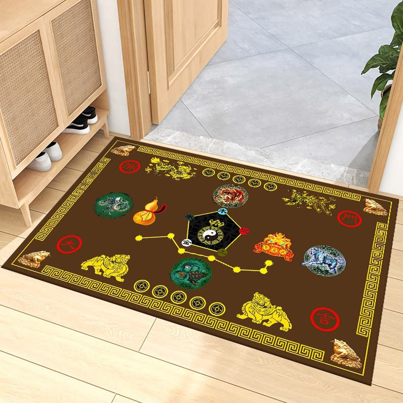 Decorative Zodiac-Themed Area Mat