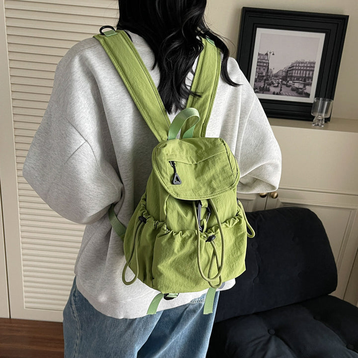 Leisure backpack with elastic drawstring and practical side pockets Kalsten