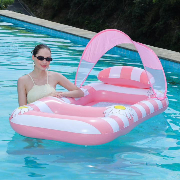 Unisex Inflatable Sun Seat with Mesh Bottom Kalsten
