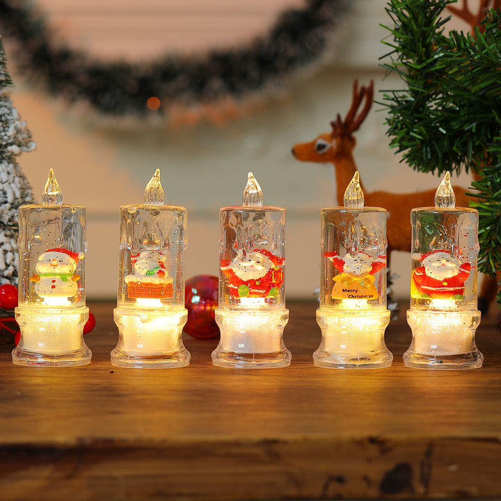 LED Illuminated Christmas Candle Figurine Kalsten