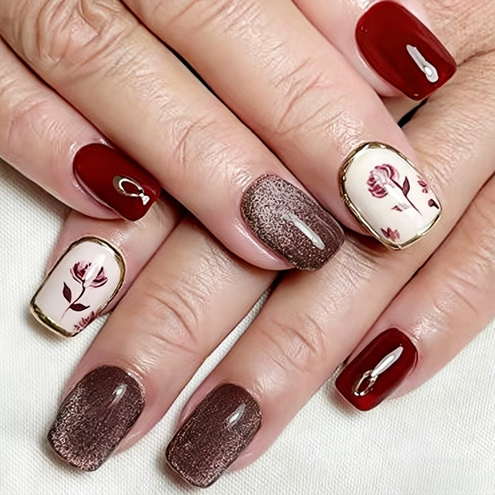 Decorative Floral Nail Art Kalsten