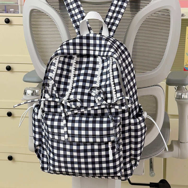 Playful Bunny-Ear Patterned Backpack Kalsten