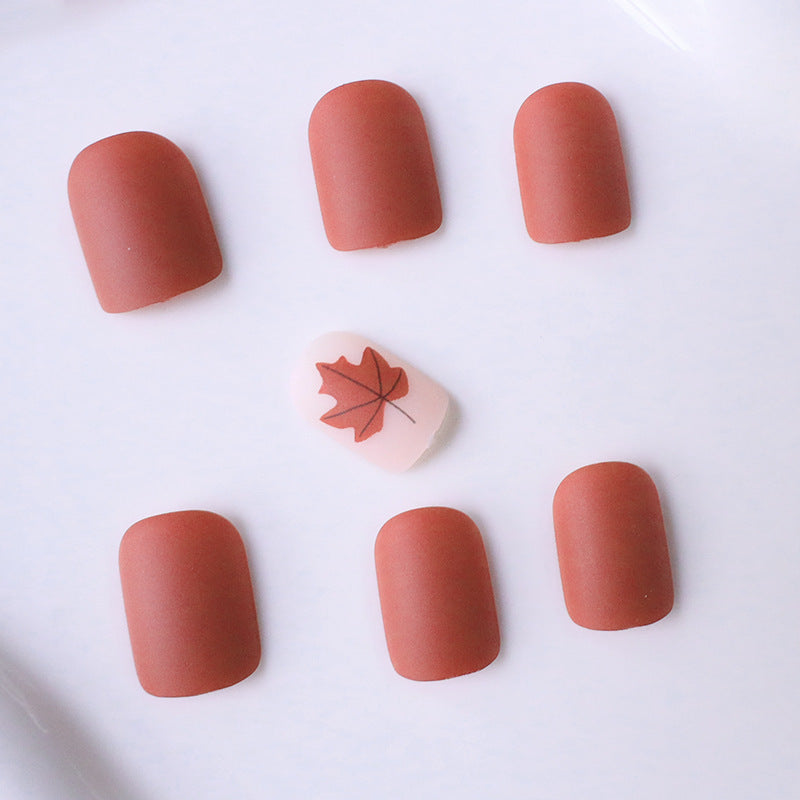 Autumn Leaf Pattern Nail Art Kalsten