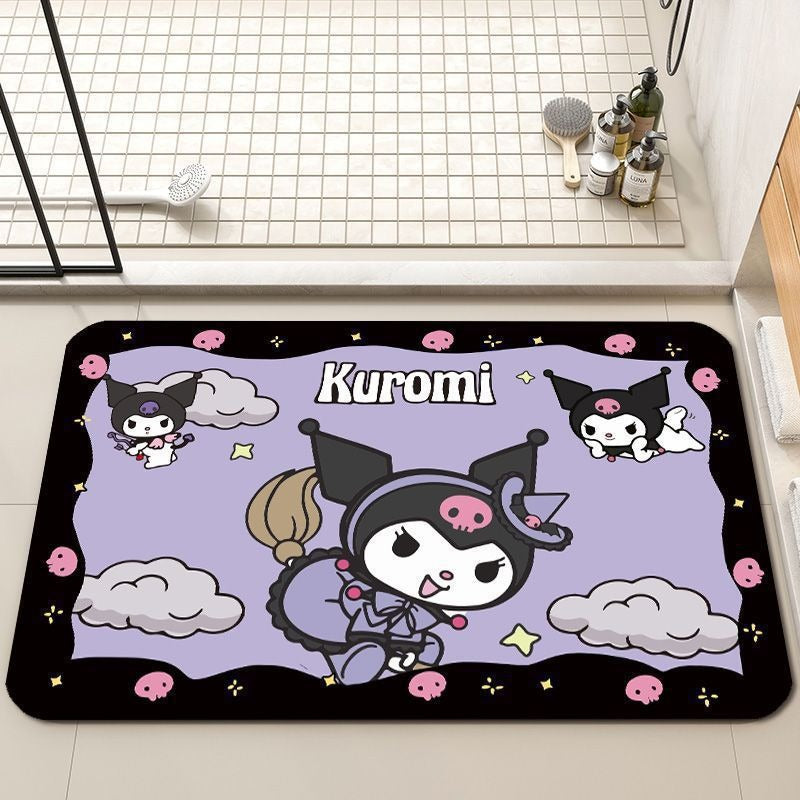 Playful Cartoon-Themed Bath Mat Kalsten