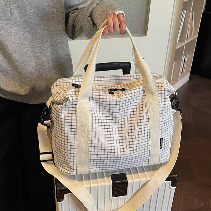 Checkered Travel Duffle