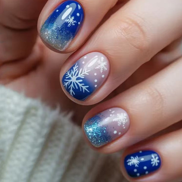 Artificial nails with Elegant Winter Landscape Design Kalsten