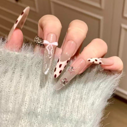 Artistic Heart Pattern Nail Art Extensions Kalsten