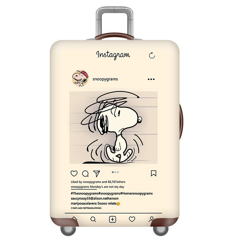 Unisex Hard Shell Suitcase with Fun Cartoon Design Kalsten