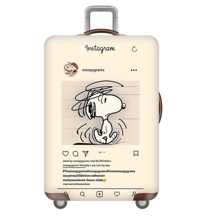 Unisex Hard Shell Suitcase with Fun Cartoon Design Kalsten