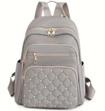 Women's Quilted Backpack with Decorative Studs Kalsten