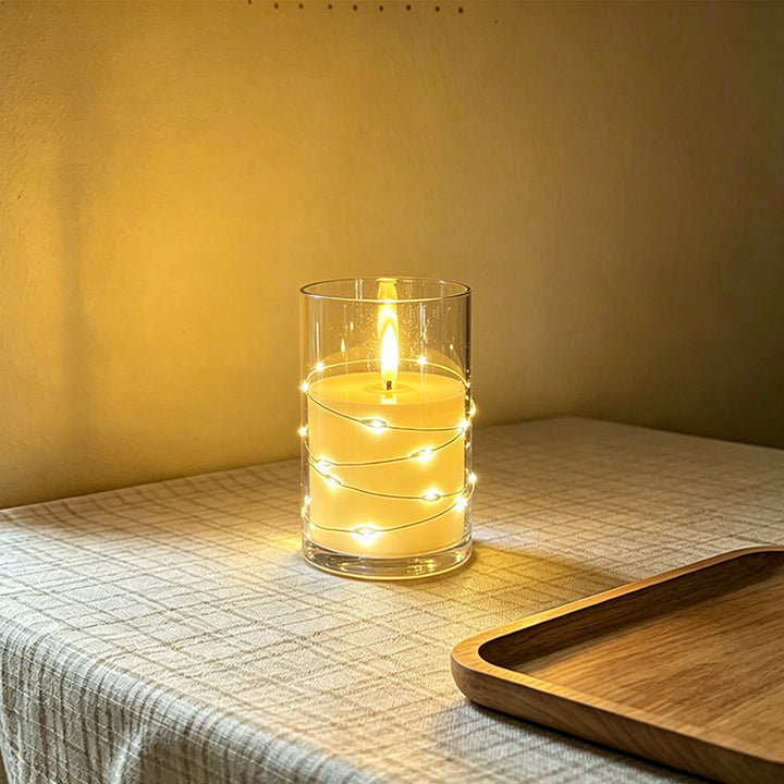 LED Scented Candle with Flame Effect Kalsten