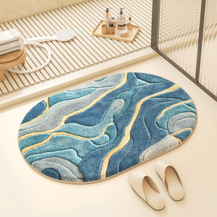 Colorful Geometric Design Bath Mat Kalsten