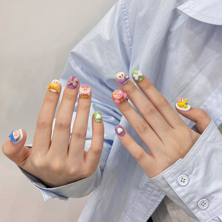 Creative Character Press-On Nail Art Set