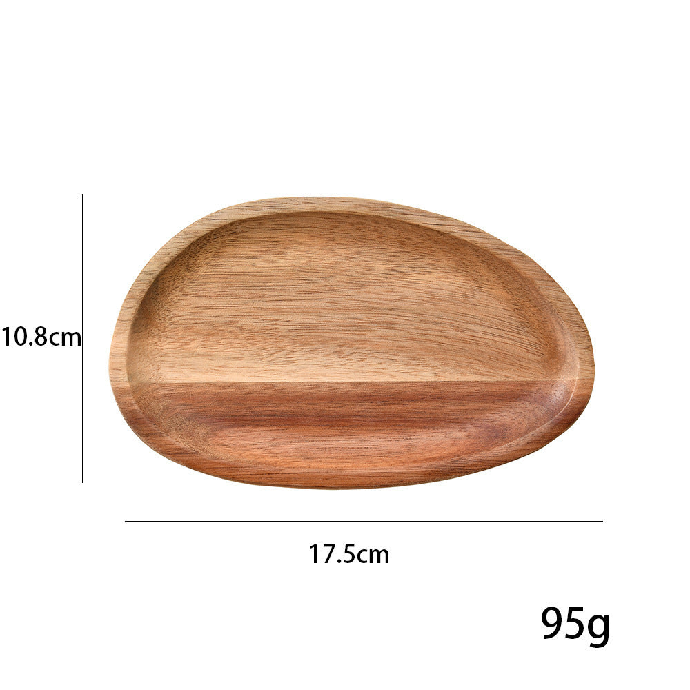 Elegant wooden serving platter with ergonomic design Kalsten