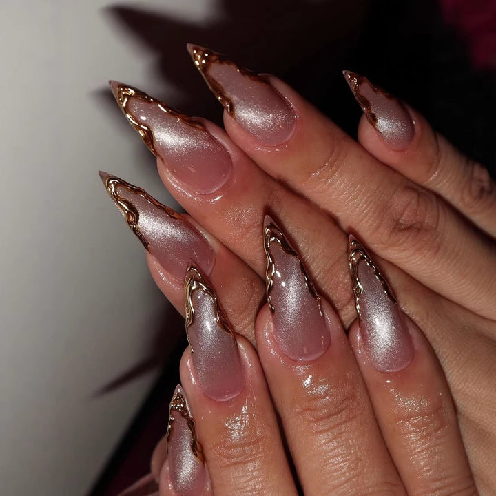 Artificial nails with polka dots Kalsten