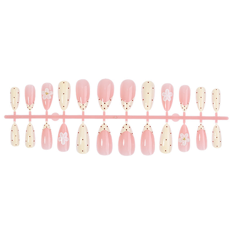 Creative nail art set with floral accents and glitter Kalsten