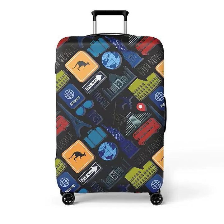 Women's hard shell suitcase with exciting travel motif Kalsten