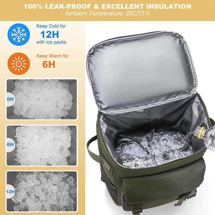 Insulated cooler backpack with side mesh pockets Kalsten