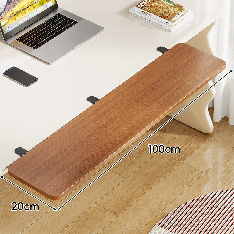 Long Under-Desk Pull-Out Sliding Keyboard and Work Surface Shelf