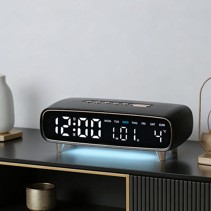 Digital radio alarm clock with temperature and date display Kalsten