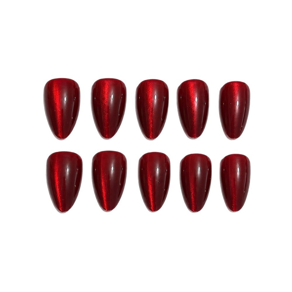 Premium Glossy Almond-Shaped Press-On Nails Kalsten